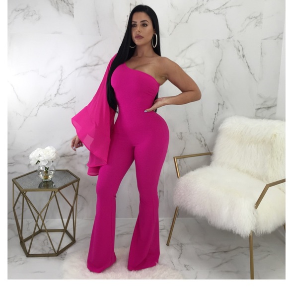 pink elegant jumpsuit